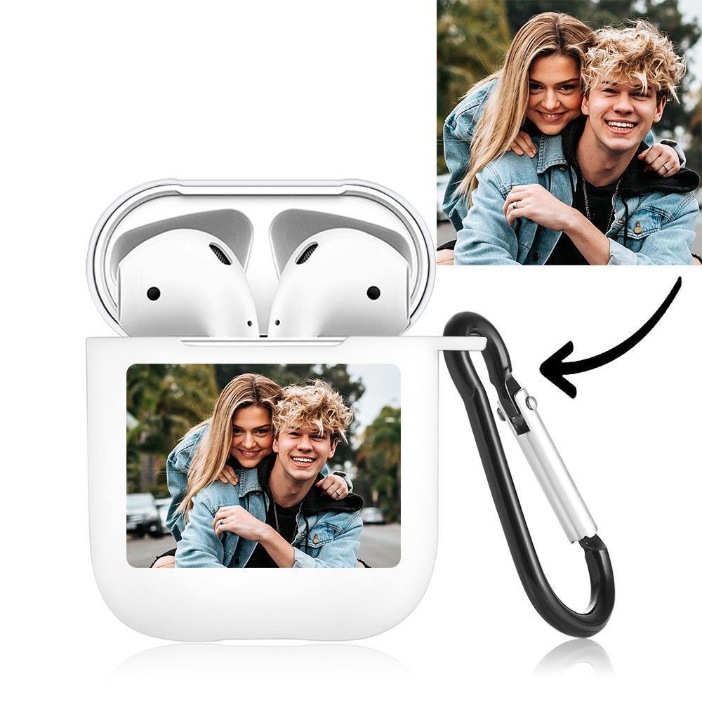 Photo AirPods Case Couples Gift Earphone Case - White - soufeelus