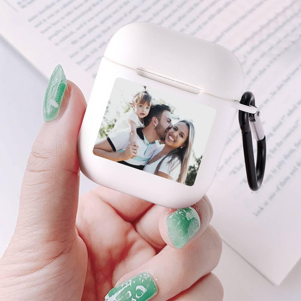 Photo AirPods Case Family Gift Earphone Case - White - soufeelus
