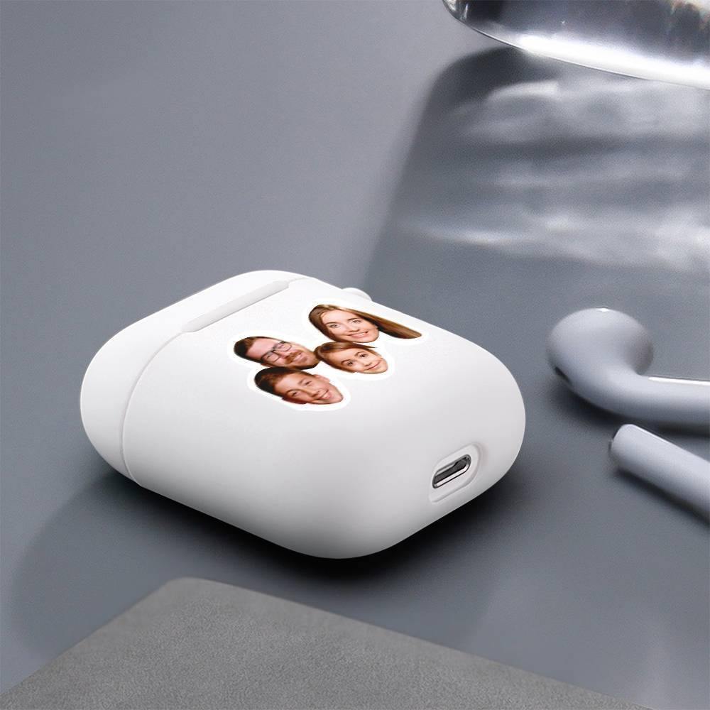 Custom Photo Airpods Case Happy Family White Earphone Case - Avatar - soufeelus