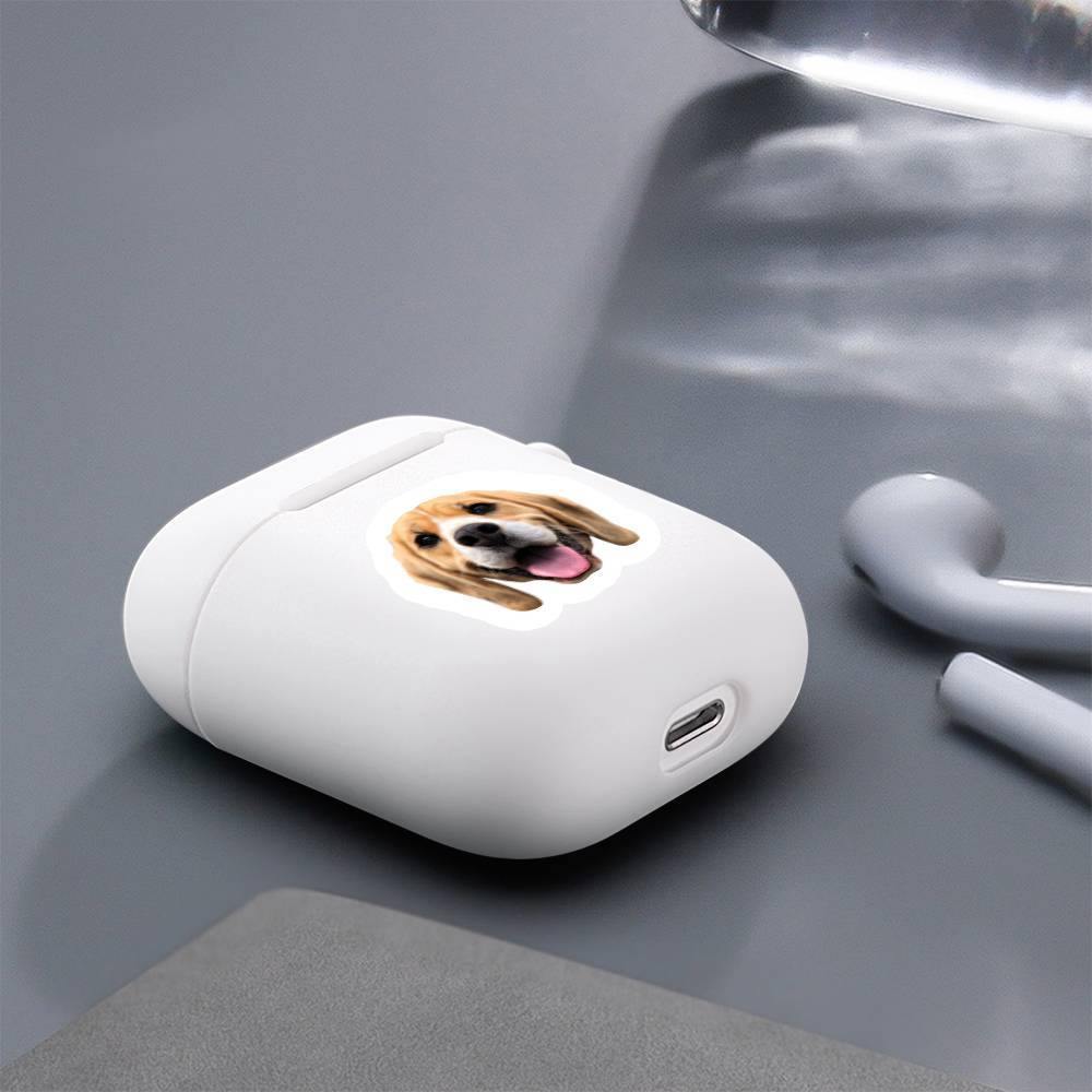 Airpods Case Custom Photo Lovely Dog White, Earphone Case Protective Cover - Avatar - soufeelus