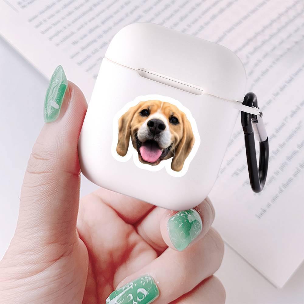 Airpods Case Custom Photo Lovely Dog White, Earphone Case Protective Cover - Avatar - soufeelus
