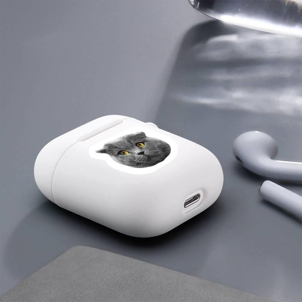 Airpods Case Custom Photo Cute Cat Earphone Case White - Avatar - soufeelus