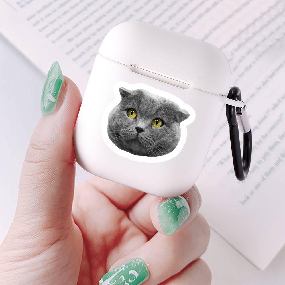 Airpods Case Custom Photo Cute Cat Earphone Case White - Avatar - soufeelus