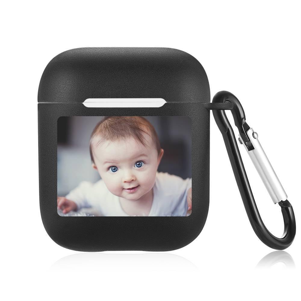 Photo Airpods Case Cute Baby Earphone Case - Black - soufeelus