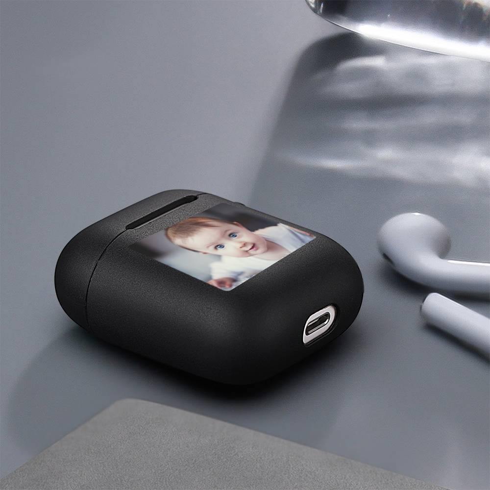 Photo Airpods Case Cute Baby Earphone Case - Black - soufeelus