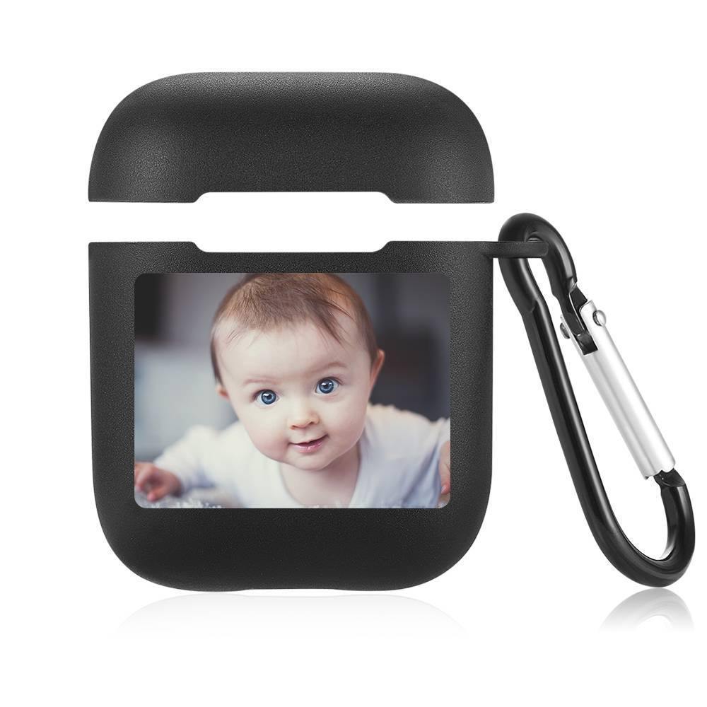 Photo Airpods Case Cute Baby Earphone Case - Black - soufeelus