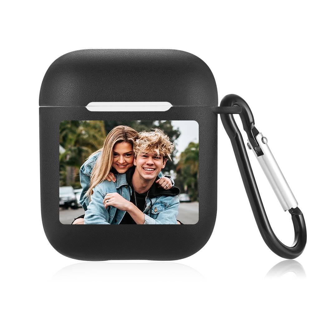 Photo Airpods Case Couples Gift Earphone Case - Black - soufeelus