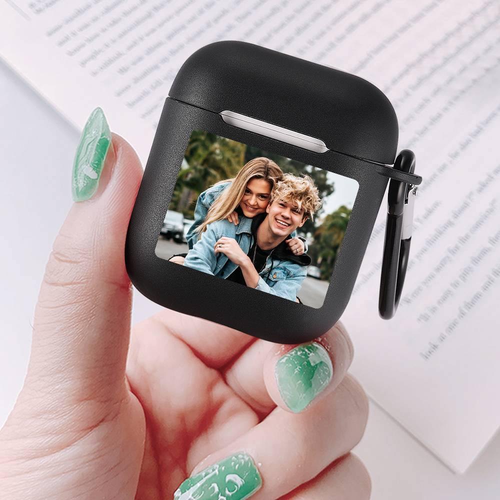 Photo Airpods Case Couples Gift Earphone Case - Black - soufeelus