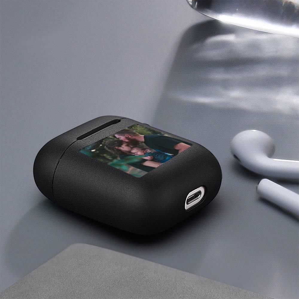 Photo Airpods Case Family Gift Earphone Case - Black