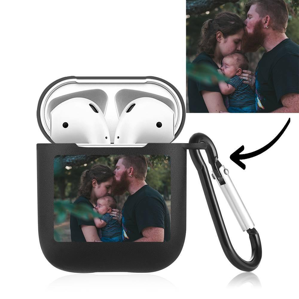 Photo Airpods Case Family Gift Earphone Case - Black