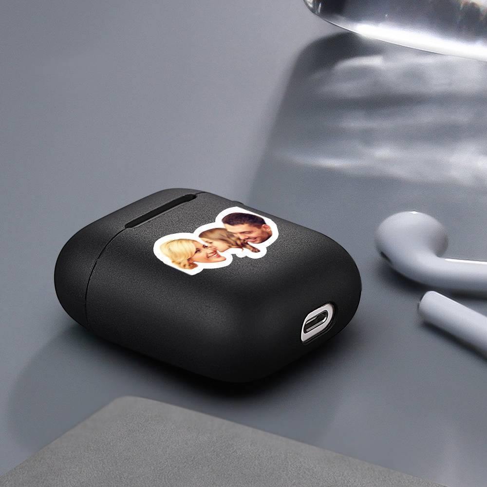 Custom Photo Airpods Case Happy Family Earphone Case Black - Avatar - soufeelus