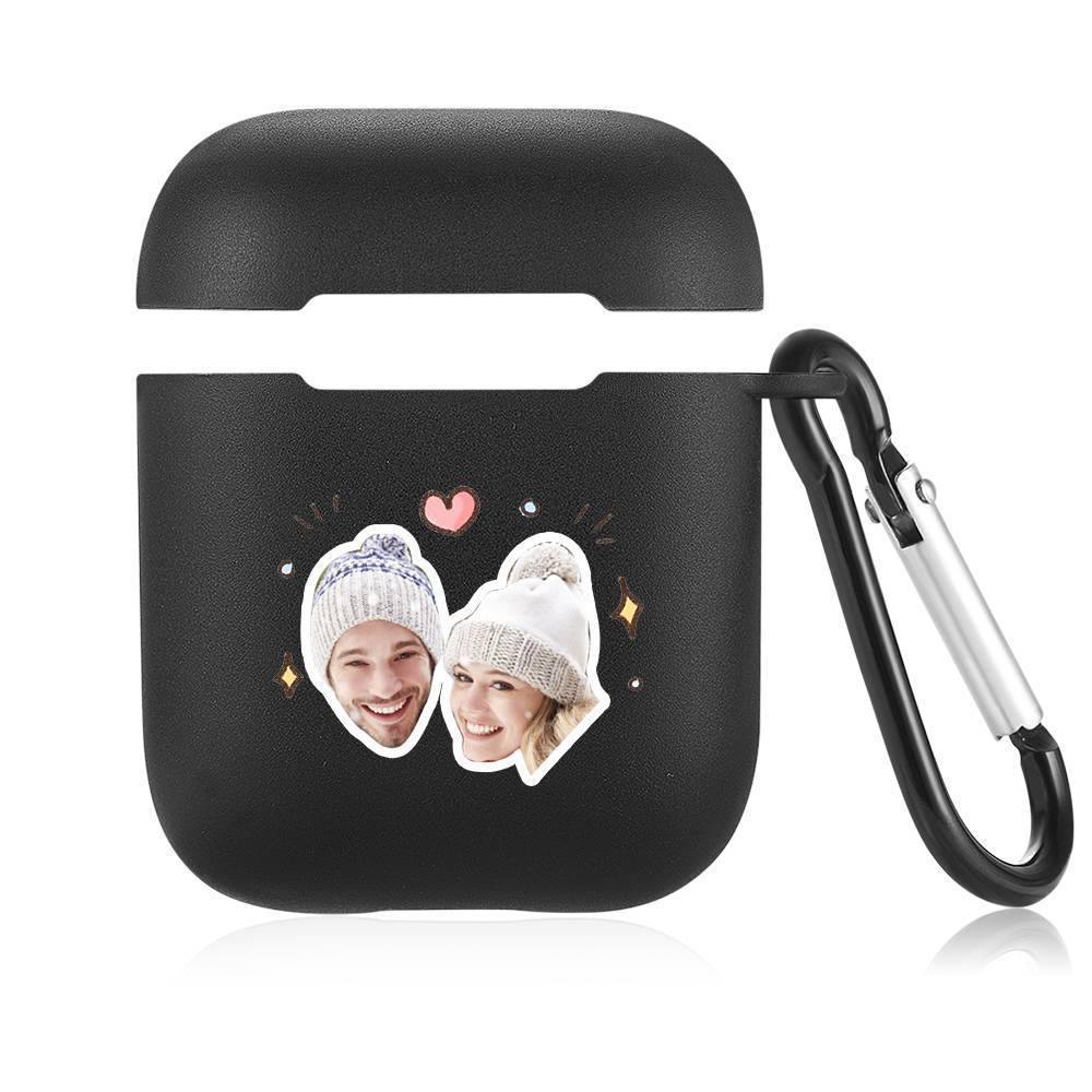 Custom Photo Airpods Case Couple's Keepsake Gift Earphone Case Black - Avatar - soufeelus