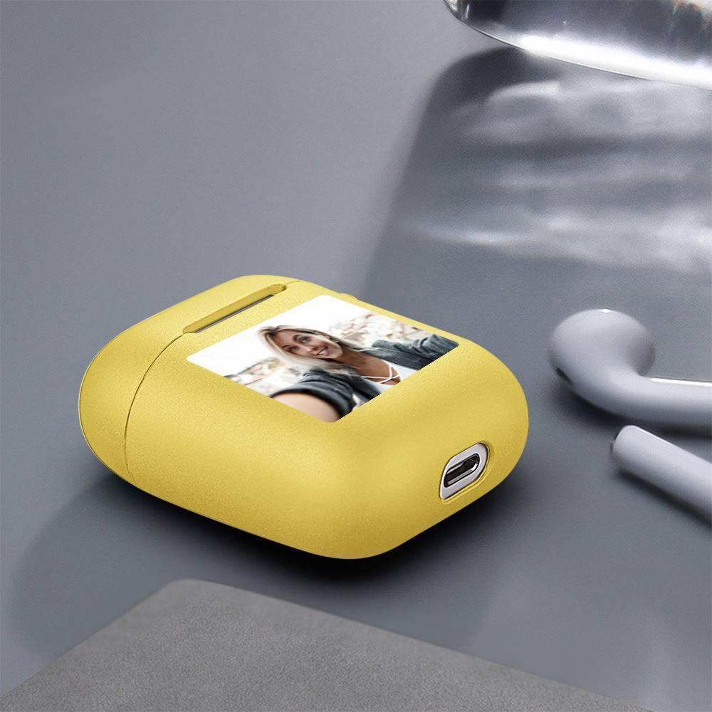 Custom Photo Airpods Case Earphone Case Yellow - soufeelus