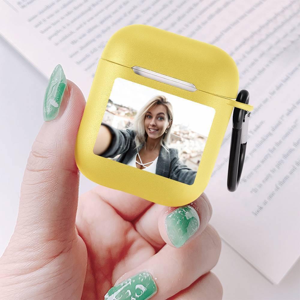 Custom Photo Airpods Case Earphone Case Yellow - soufeelus