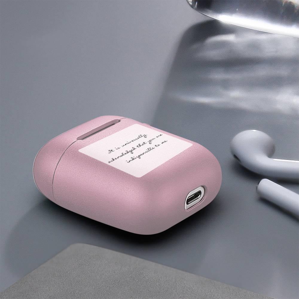 Engraved Airpods Case Earphone Case Pink - soufeelus