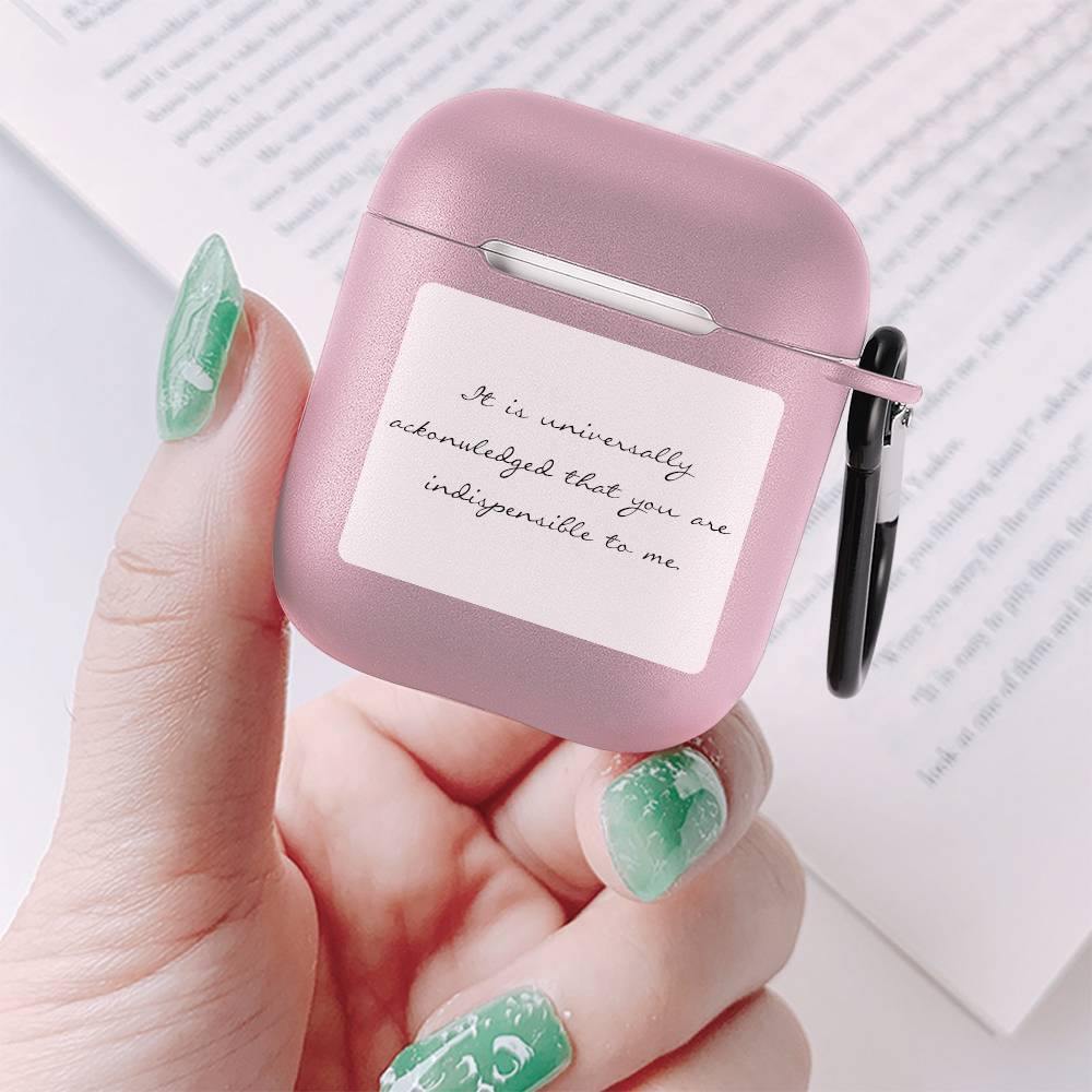 Engraved Airpods Case Earphone Case Pink - soufeelus