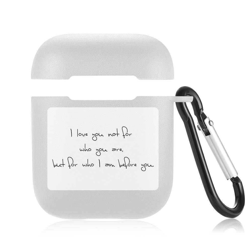 Engraved Airpods Case Earphone Case Transparent - soufeelus