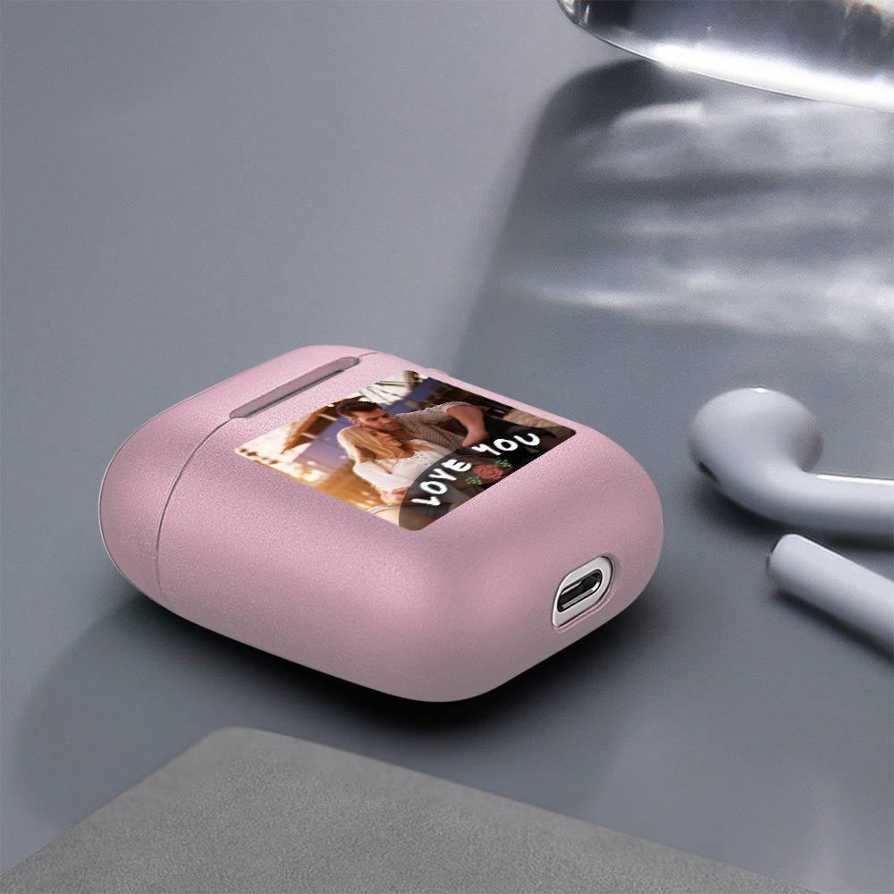 Custom Photo Airpods Case Earphone Case Pink Couple's Keepsake Gift - Avatar - soufeelus