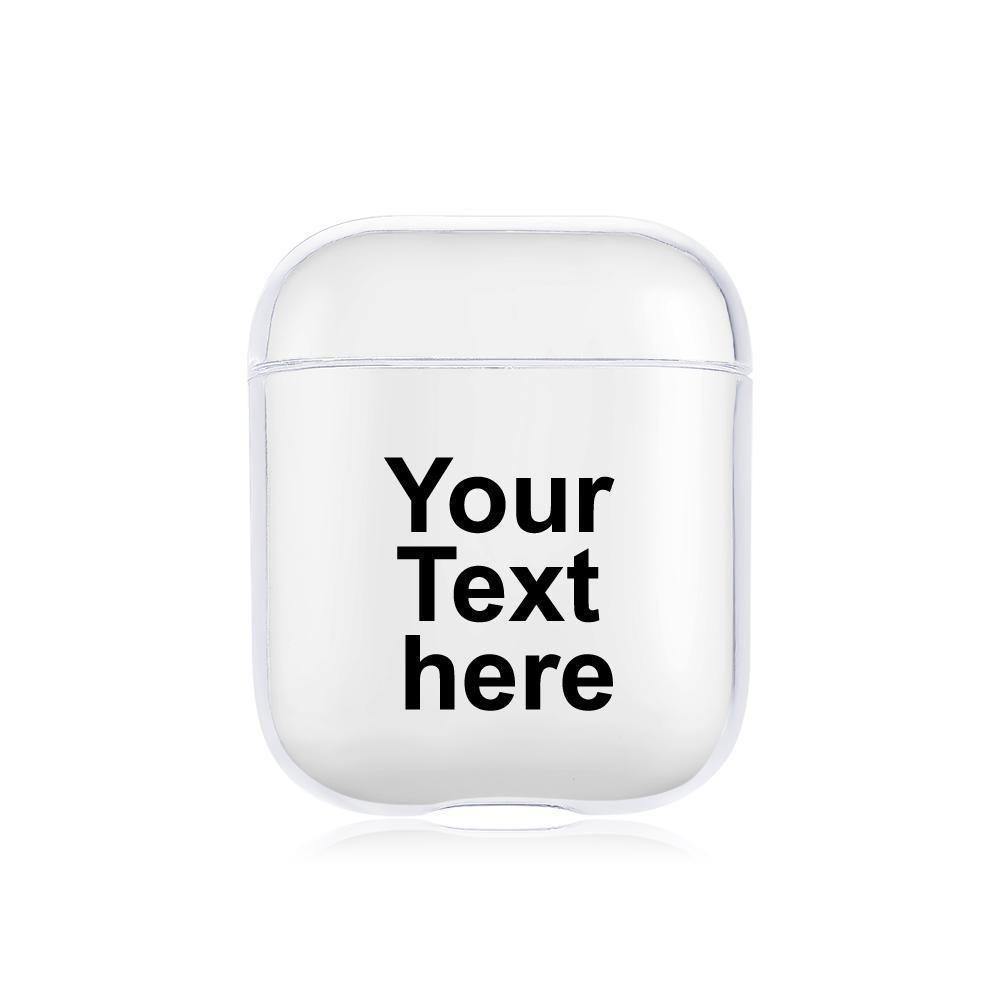 Custom Airpods Case for Airpods 2nd Transparent with Engraving - soufeelus