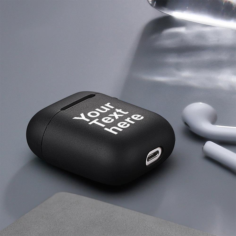 Airpods Case with Engraving for Airpods 2nd Black - soufeelus