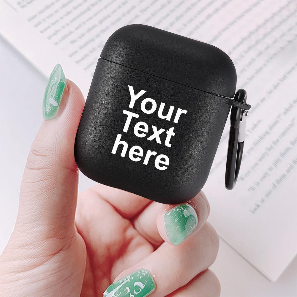 Airpods Case with Engraving for Airpods 2nd Black - soufeelus