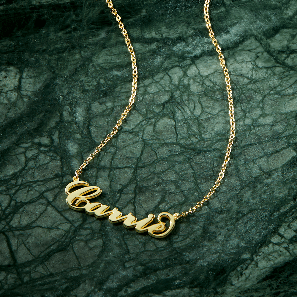 Name Necklace 14k Gold Plated - soufeelus