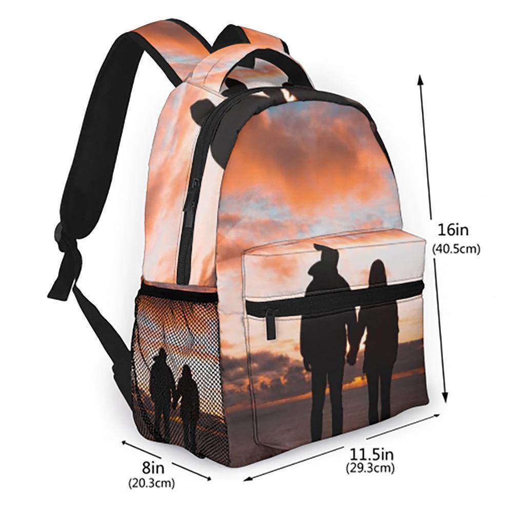 Custom All Print Photo Backpack Graduation Gifts - soufeelus