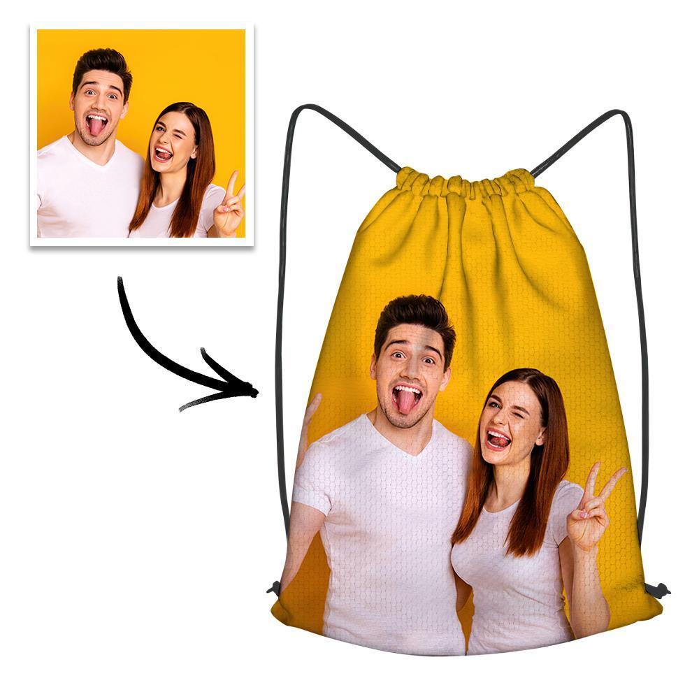 Custom Drawstring Bag Photo Sportpack detail