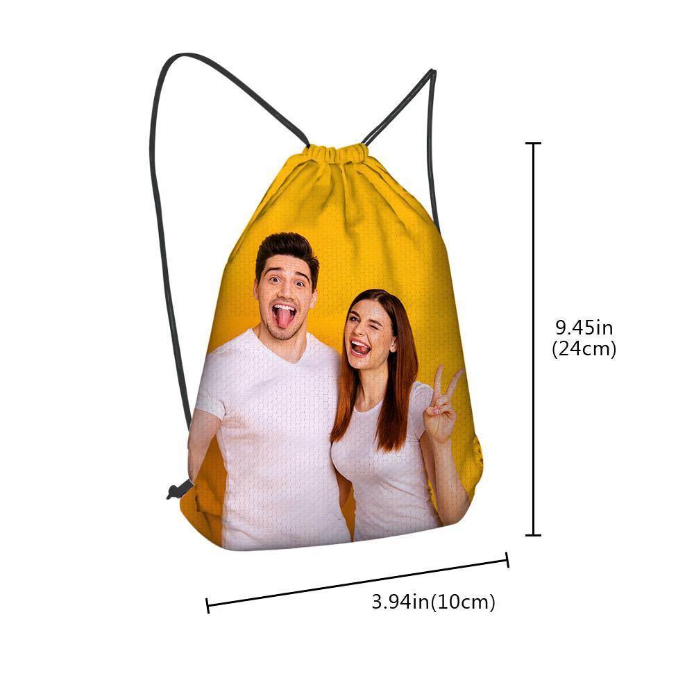 Custom Drawstring Bag Photo Sportpack - soufeelus