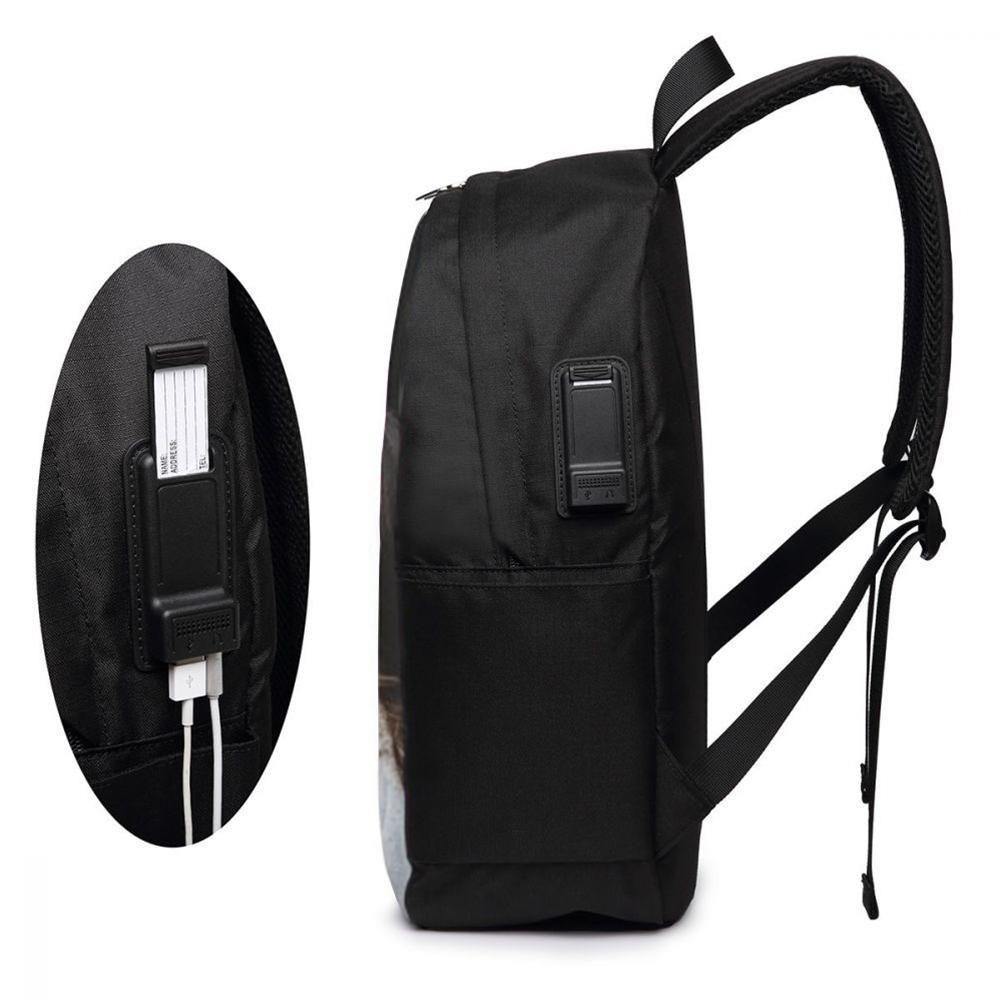 Custom Photo Backpack with USB interface - soufeelus