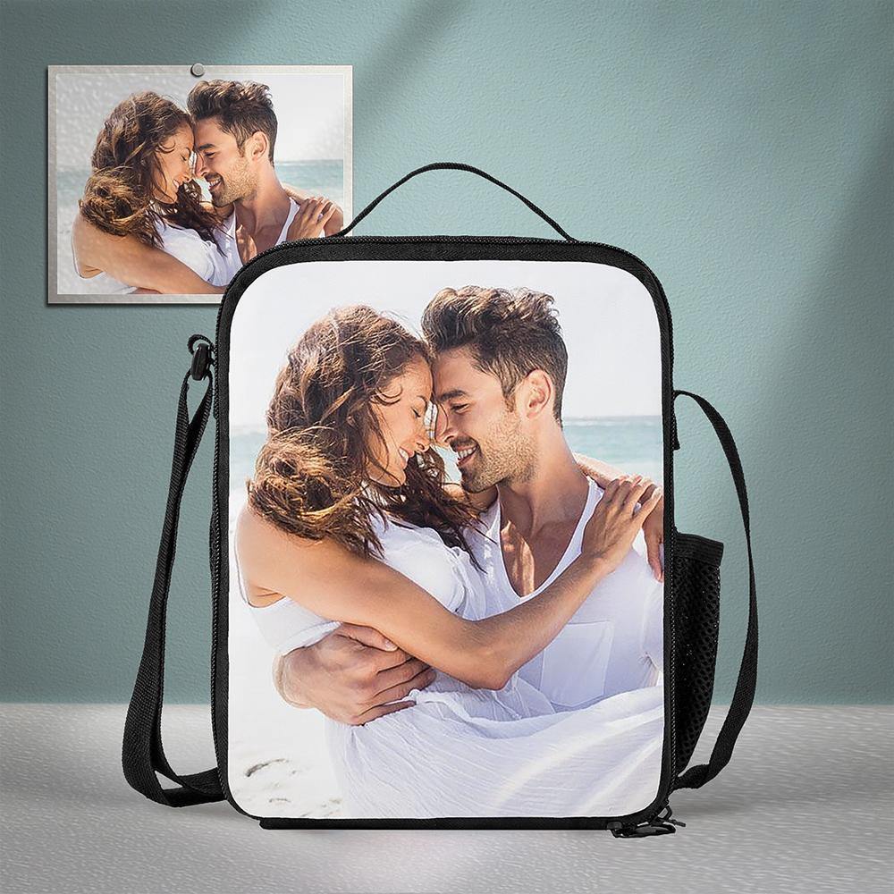 Custom Photo Insulated Lunch Bag for Girlfriend - soufeelus