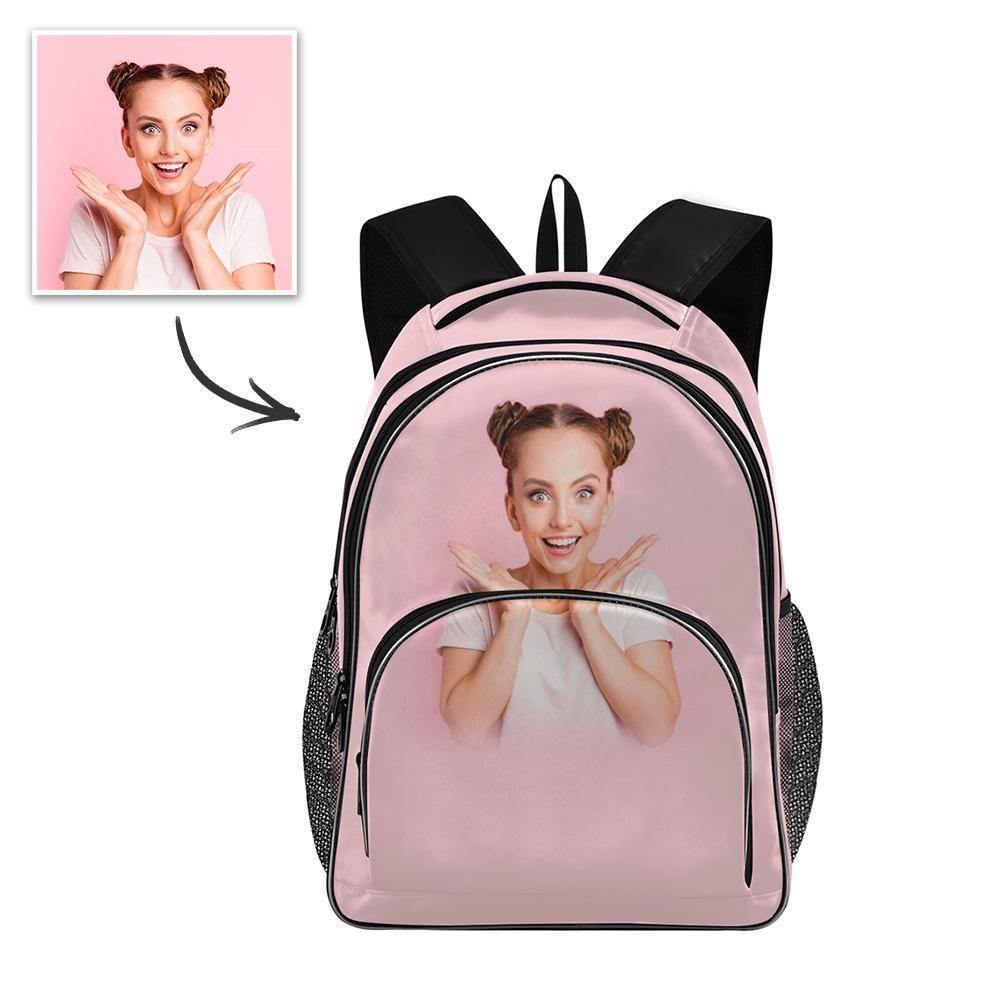 Photo Backpack Beautiful Girl - soufeelus