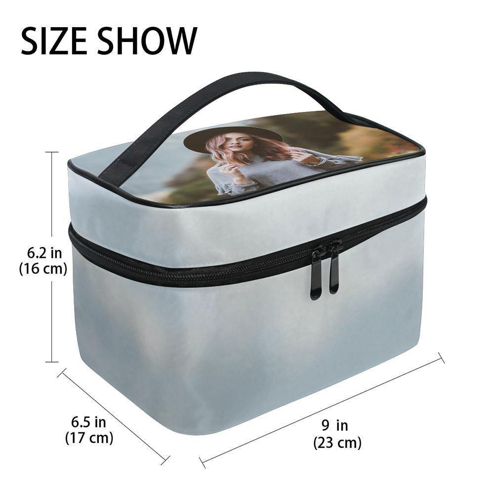 Photo Cosmetic Bag Flip Portable Bag - soufeelus
