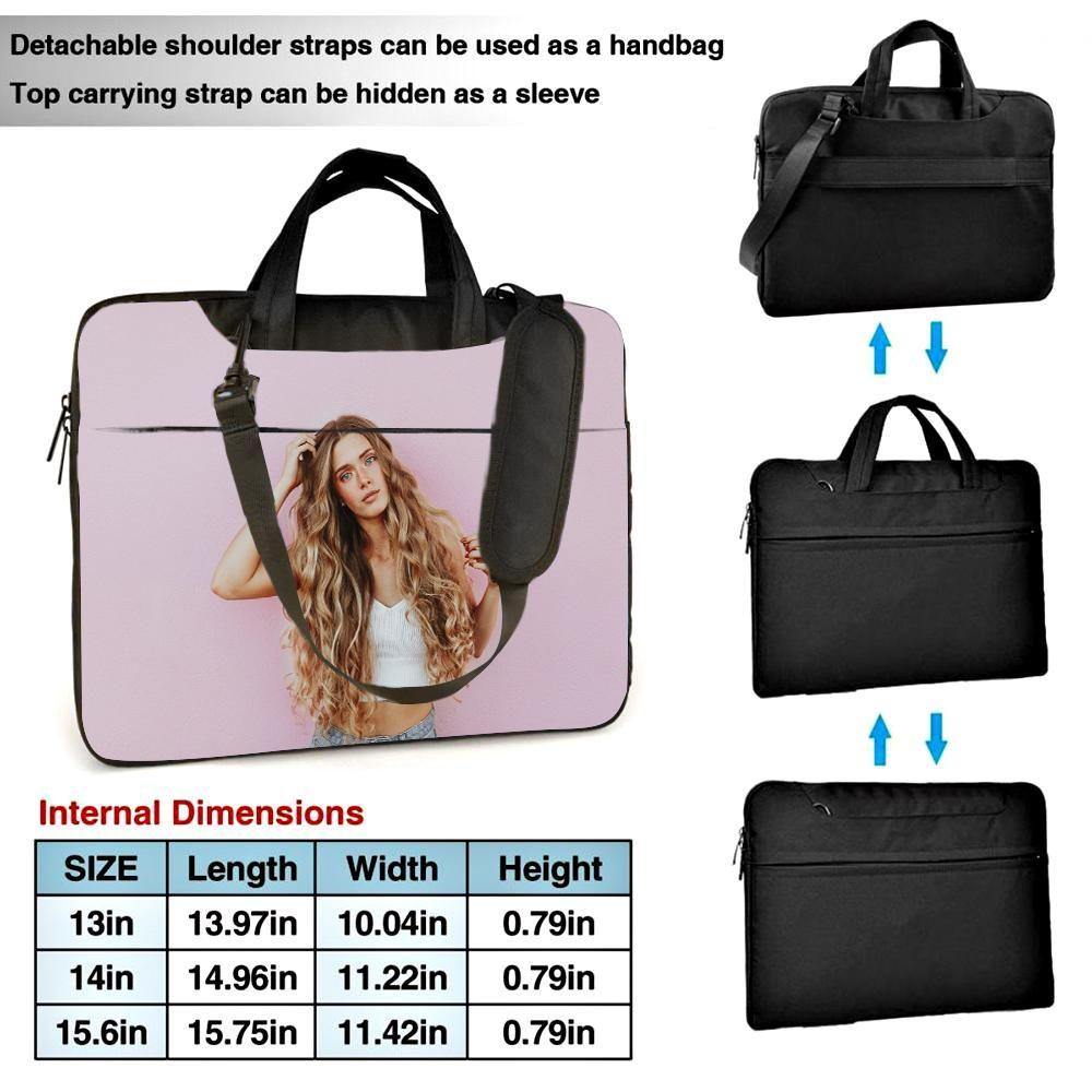 Custom Photo Laptop Bag Convenient for Office Worker 15.6inch detail