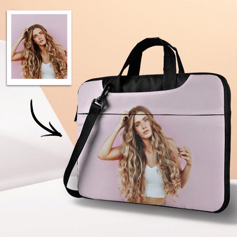 Custom Photo Laptop Bag Convenient for Office Worker 15.6inch - soufeelus