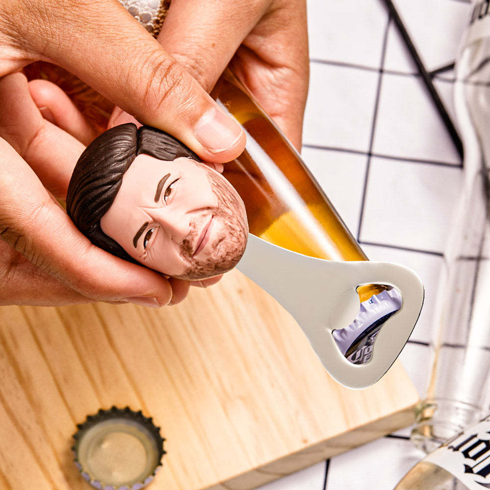 Custom Face Bottle Opener Personalized Funny Bottle Opener Groomsmen Gift - soufeelus