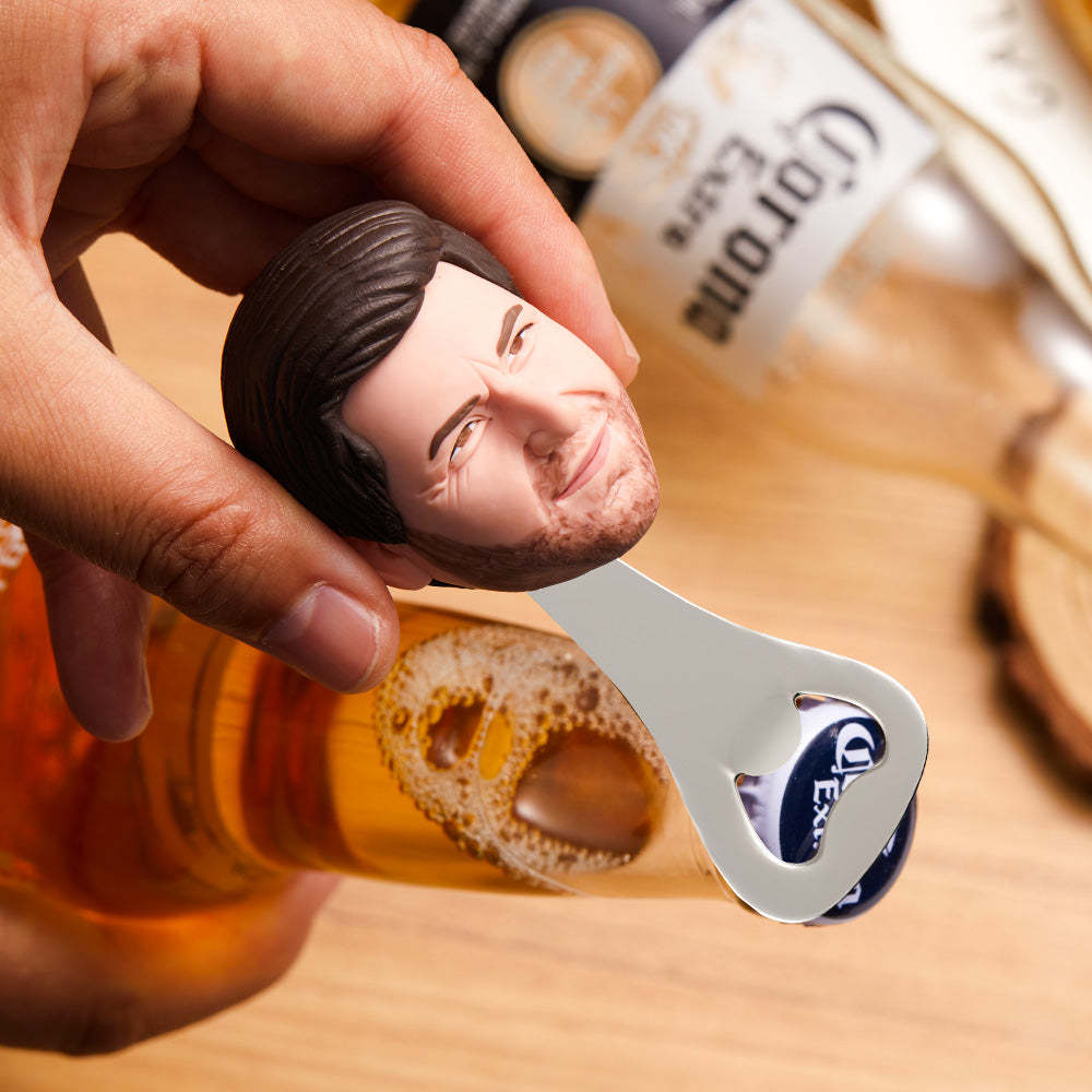 Custom Face Bottle Opener Personalized Funny Bottle Opener Groomsmen Gift - soufeelus