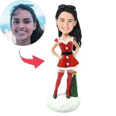 Personalized Christmas Gifts, Custom Women Bobbleheads, Romantic Gifts For Her, Best Gift Ideas Anniversary For Girlfriend