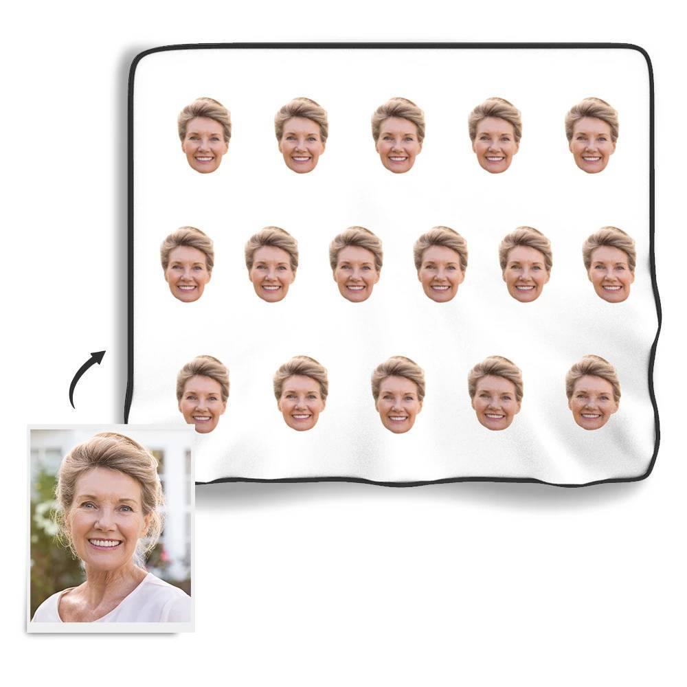 Custom Photo Blanket Face Colorful - soufeelus