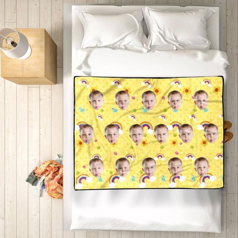 Blankets Baby Blanket Personalized Face Photo Blanket - soufeelus