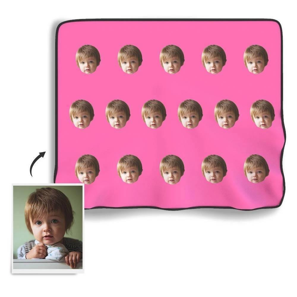 Christmas Gift Custom Blankets Personalised Photo Blankets Face Photo Blanket Simple Style - soufeelus