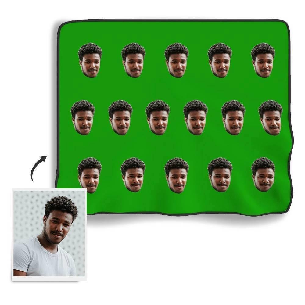 Christmas Gift Custom Blankets Personalised Photo Blankets Face Photo Blanket Simple Style - soufeelus