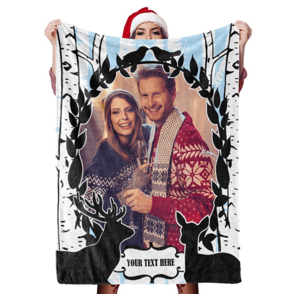 Blanket Gift Photo Blanket Custom Blankets Personalized Blanket Face Blanket - soufeelus