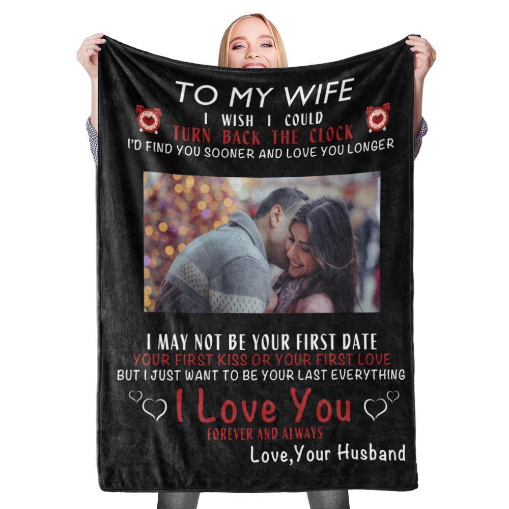 Personalized Custom to My Wife Blanket Fleece Blanket Gifts - soufeelus