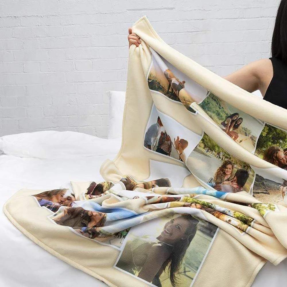 Custom Photo Collage Blanket Blanket Mom Blanket Mother In Law Blanket - 6 Photos - soufeelus