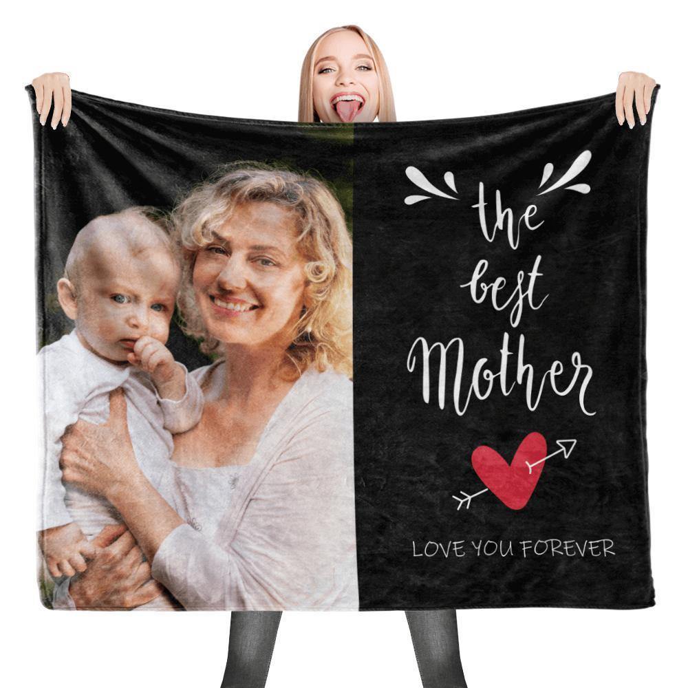 Best Mother Custom Photo Blanket Blanket For Mom Blanket Gifts - soufeelus
