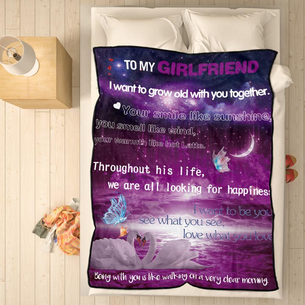 Blanket Romantic Purple A Gift for Lovers - soufeelus