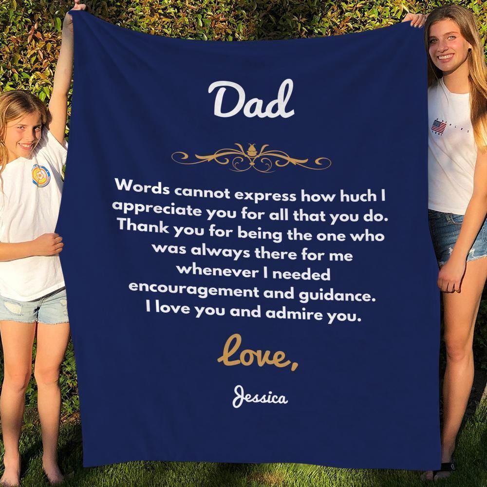 Custom Engraved Creative Blanket Personalized Memorial Gifts - soufeelus