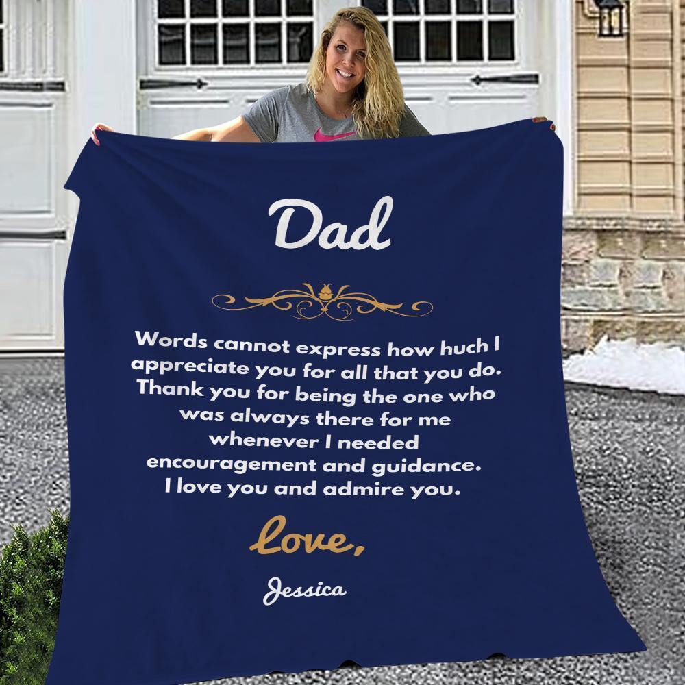 Custom Engraved Creative Blanket Personalized Memorial Gifts - soufeelus