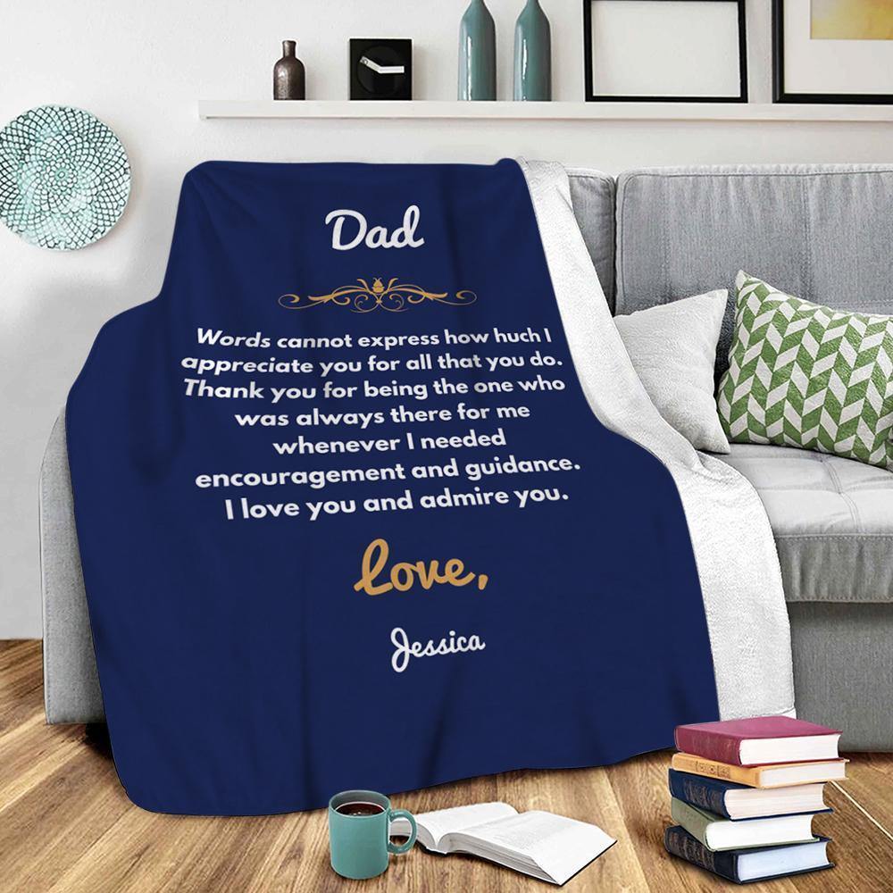 Custom Engraved Creative Blanket Personalized Memorial Gifts - soufeelus